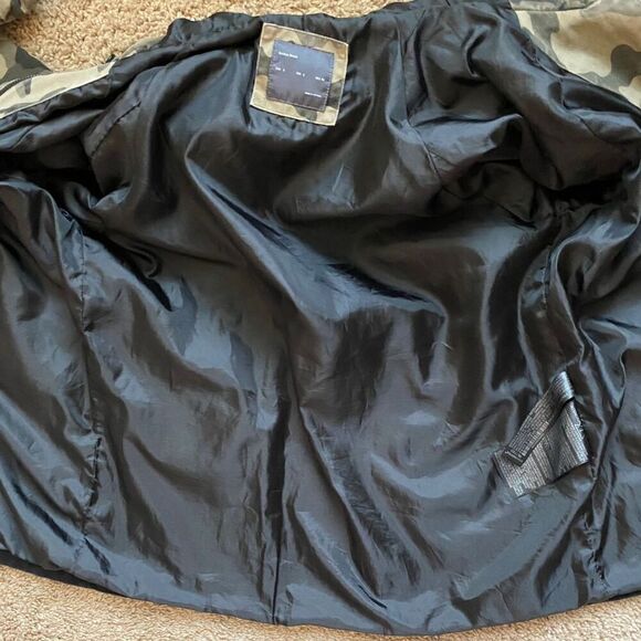 ZARA MAN Men's Camouflage Hooded Military Jacket Multicolor Zip Size S - Picture 11 of 16